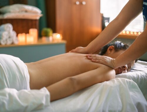 Woman recieving Lymphatic Drainage Therapy - Interactive Therapies Auckland