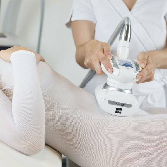 Woman receiving Endermologie Treatment- Interactive Therapies - Auckland