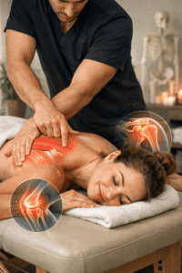 Deep-tissue-massage-for-tight-shoulders-and-upper-back-muscles-Auckland-Interactive-Theraphies